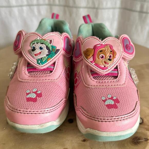 Paw Patrol Other - Paw Patrol Toddler Girls Light-Up Sneakers Size 8 Skye & Everest – Pink Glitter